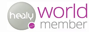 healy world member partner logo and contact info
